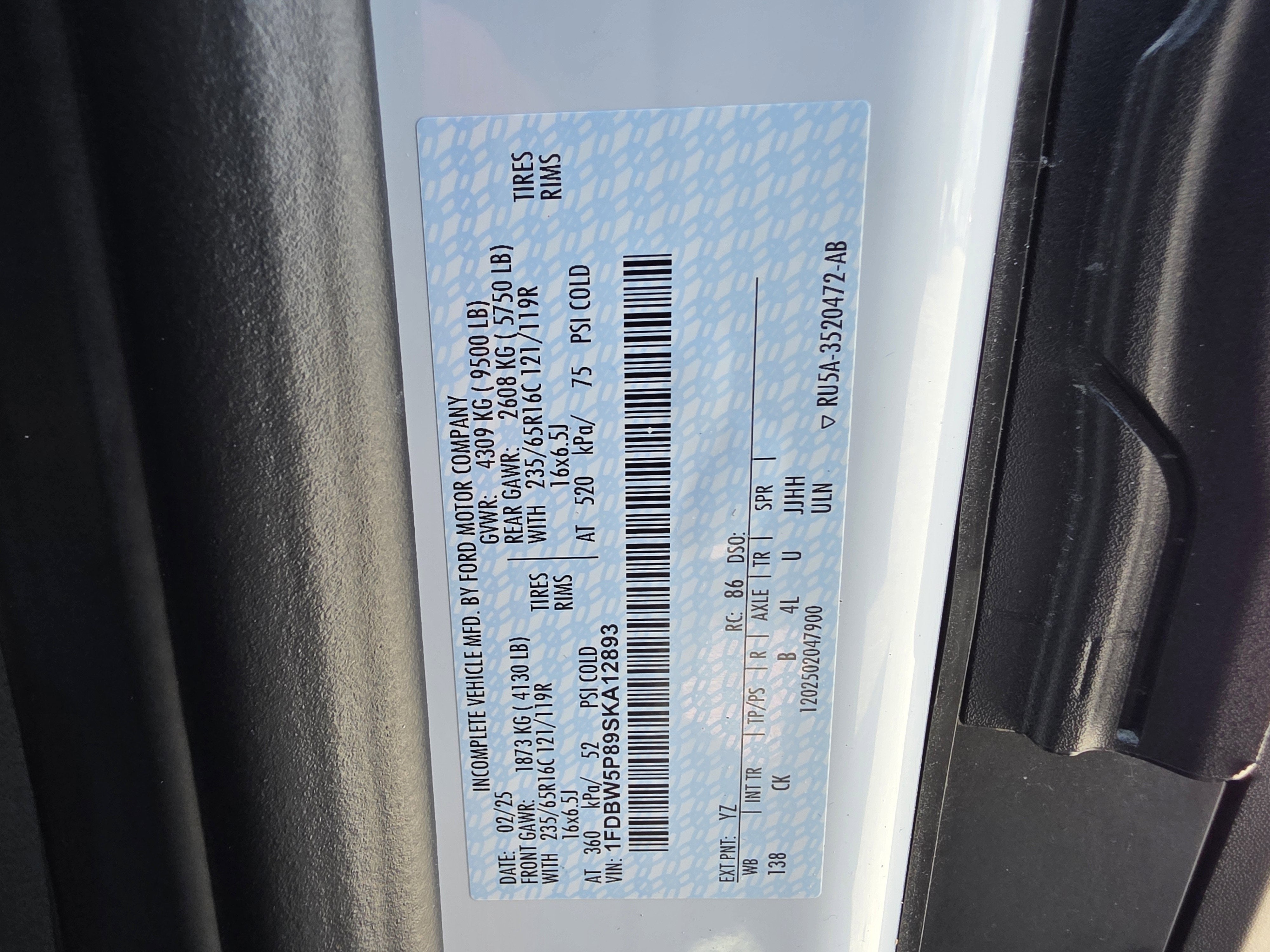 2025 Ford Transit-350 XL