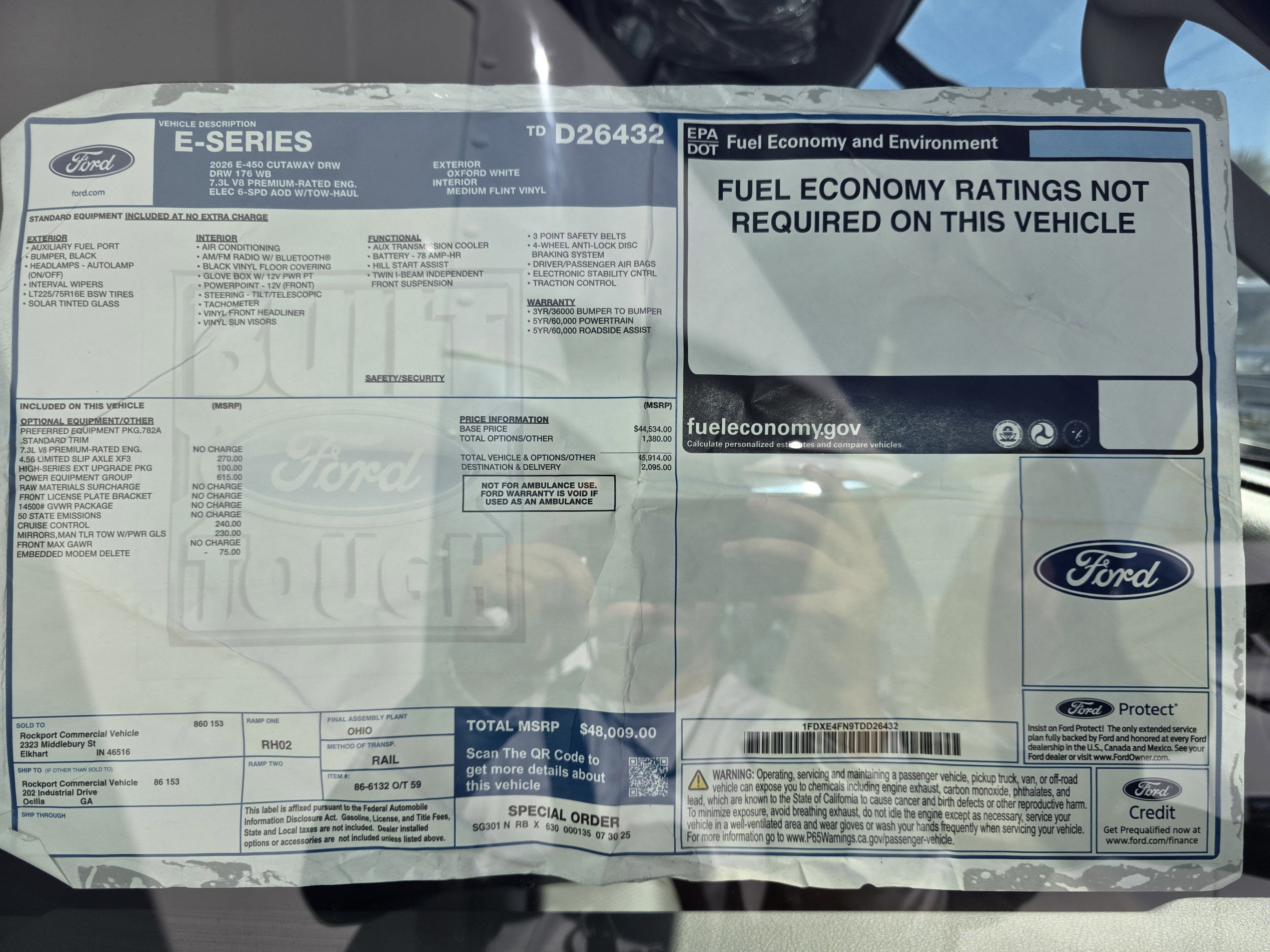 2026 Ford E-450 Standard